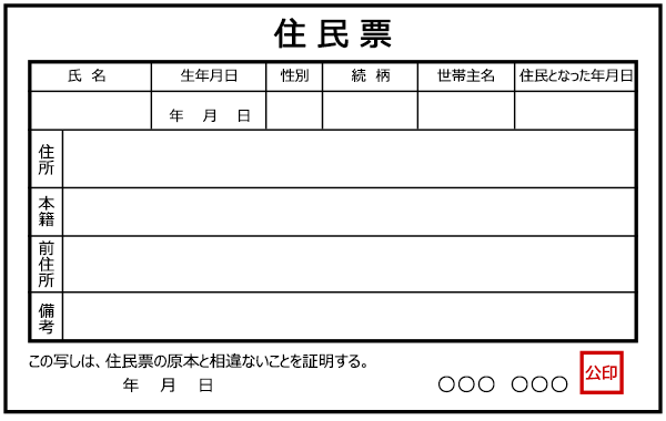 住民票