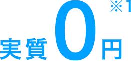実質0円※1