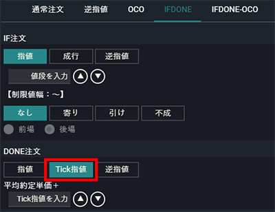 Tick指値