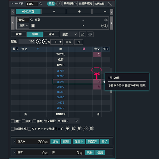 『DMM株 PRO+』 画面