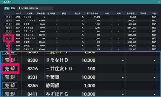 『DMM株 PRO+』 画面